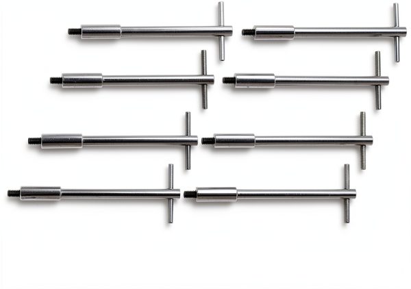 RJSPHH Chrome T-Bars for Chevy V8 1955-1986 Engine Valve-4