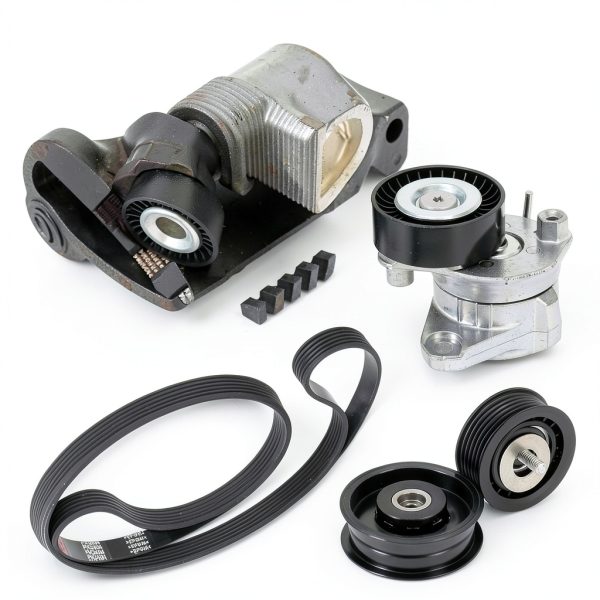 Engine Belt Tensioner Kit FQRANBO Aluminum Pulley-5