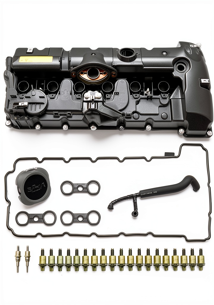 BMW engine valve cover kit installation