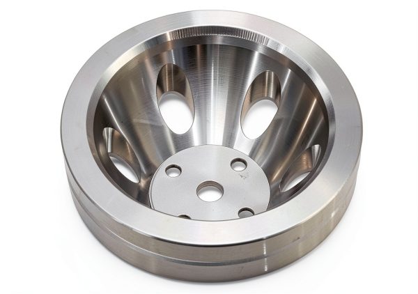Chevy SBC V Belt Pulley Aluminum 2 Groove-1