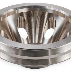 Chevy SBC V Belt Pulley Aluminum 2 Groove-0