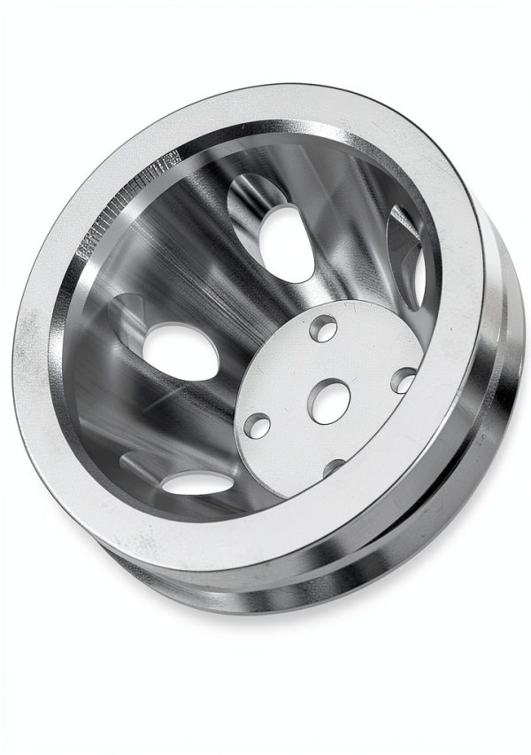 Chevy SBC V Belt Pulley Aluminum 2 Groove-4