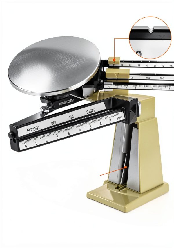 Triple Beam Mechanical Balance Scale QWORK WD15262 2 Pack Metal-2