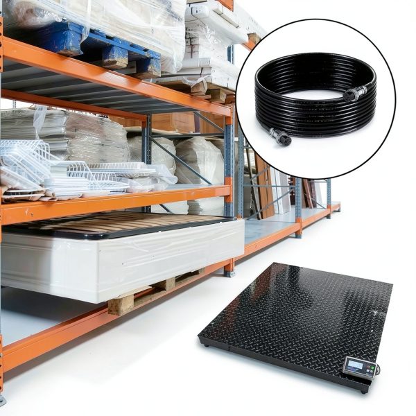 Floor Scale Cable 4-Pin 15ft Heavy-Duty Relaxweex Model HAT-0401-3