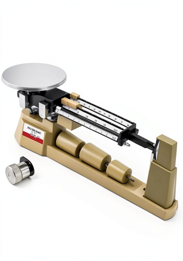 Triple Beam Mechanical Balance Scale QWORK WD15262 2 Pack Metal-1