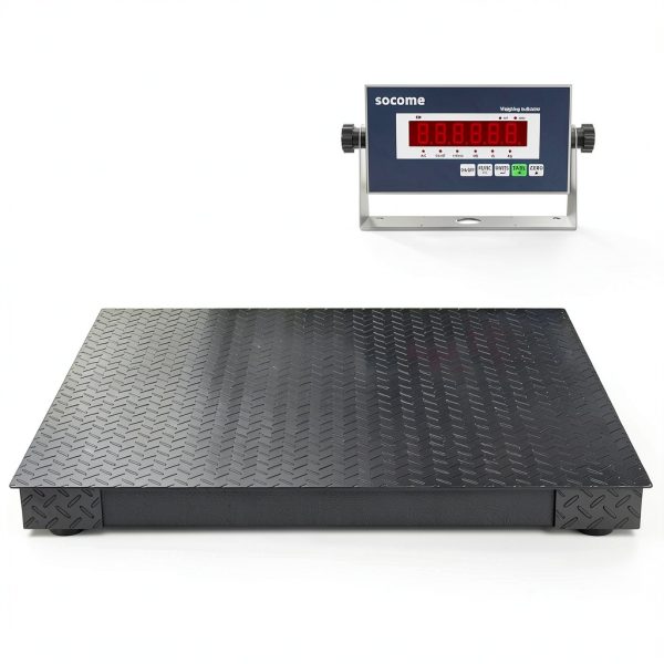 Industrial Floor Scale 48x48 10000 lb SOCOME Carbon Steel Platform-0