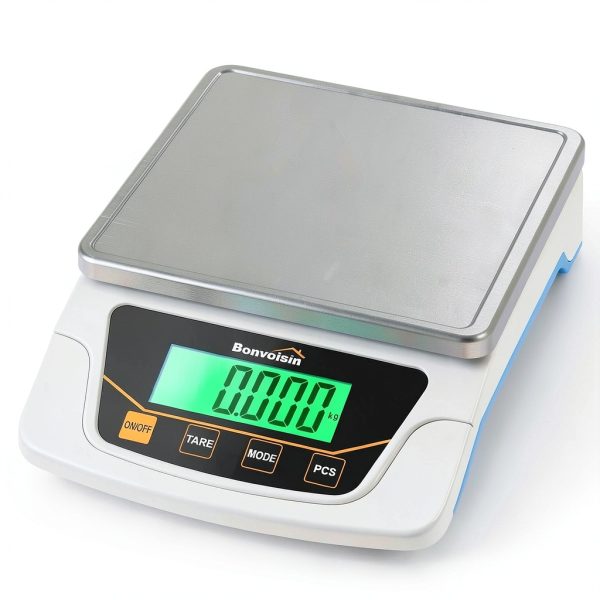 Bonvoisin 6000g Lab Scale with Stainless Steel Pan Dual Power-0