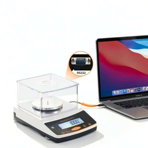 Lab Analytical Balance 500g by Bonvoisin with Custom Units-4