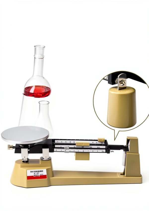 Triple Beam Mechanical Balance Scale QWORK WD15262 2 Pack Metal-5