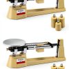 Triple Beam Mechanical Balance Scale QWORK WD15262 2 Pack Metal-0