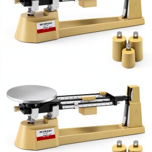 Triple Beam Mechanical Balance Scale QWORK WD15262 2 Pack Metal-0