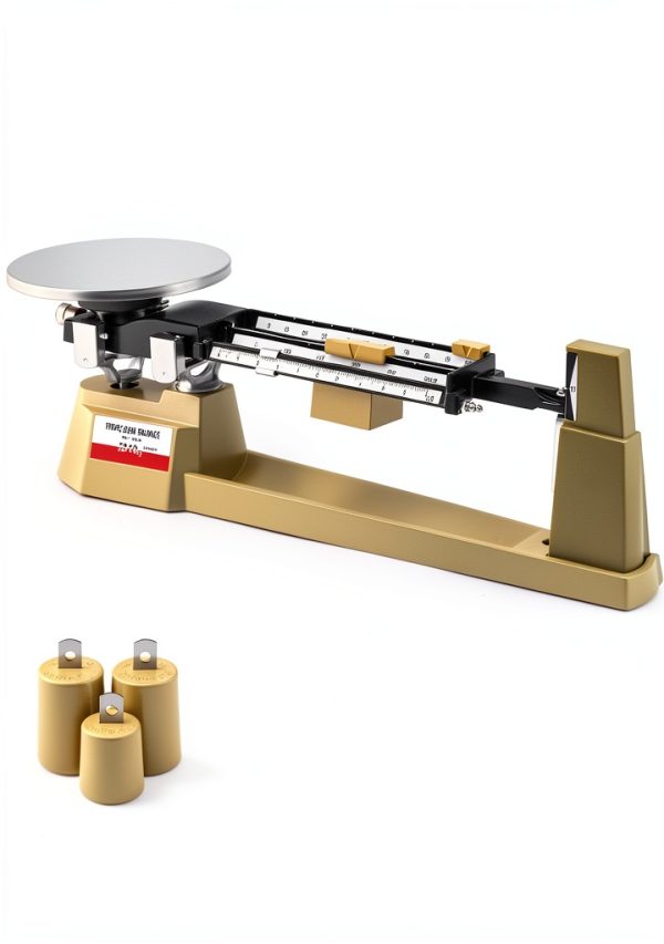 Triple Beam Mechanical Balance Scale QWORK WD15262 2 Pack Metal-8