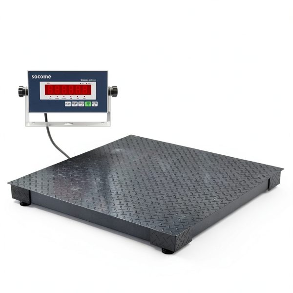 Industrial Floor Scale 48x48 10000 lb SOCOME Carbon Steel Platform-1