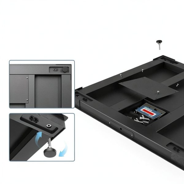 Industrial Floor Scale 48x48 10000 lb SOCOME Carbon Steel Platform-4
