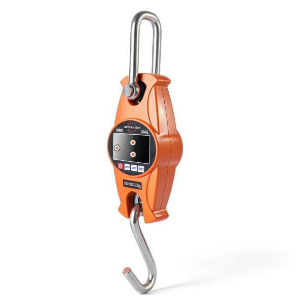Crane Scale Modern Step CS1 Heavy Duty Orange 660lb Handheld-4