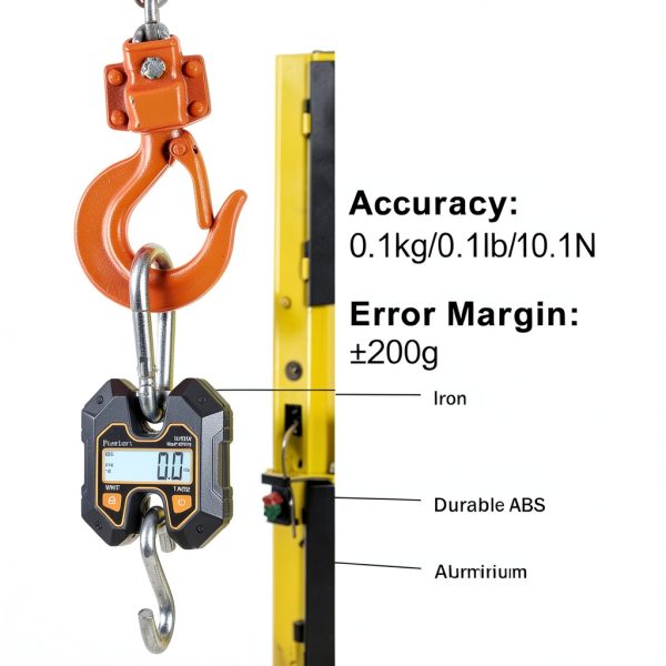 Fuzion Mini Crane Scale Hanging Scale 440lb/200kg LCD Display Hold-1