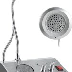 Intercom Microphone, Noise Dual Way Intercom, Bank Office Store Station Window Counter Microphone Speaker-0