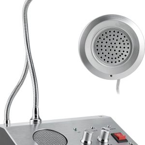 Intercom Microphone, Noise Dual Way Intercom, Bank Office Store Station Window Counter Microphone Speaker-0