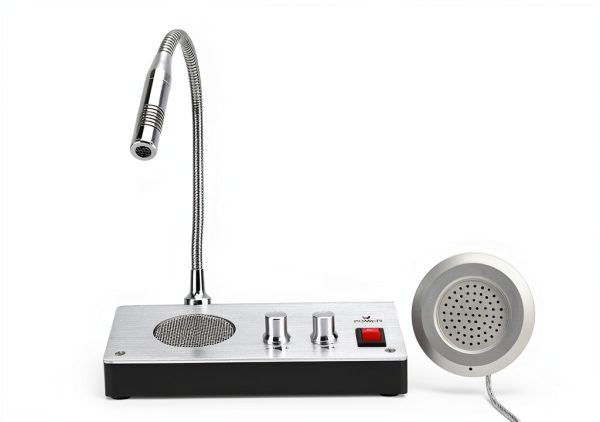 Intercom Microphone, Noise Dual Way Intercom, Bank Office Store Station Window Counter Microphone Speaker-1