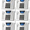 Wireless Intercoms for Home Business - 5300 Feet Range, Automatic Answer, Full Duplex, Hands-Free (6 Packs White)-0