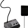 Dual-Way Window Intercom,Window Speaker System,Anti-Interference Intercommunication Microphone.for Business,Bank,Office,Hospital,Counter,Store,Station,School,Ticket Window (Black)-0