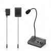 Dual-Way Window Intercom,Window Speaker System,Anti-Interference Intercommunication Microphone.for Business,Bank,Office,Hospital,Counter,Store,Station,School,Ticket Window (Black)-5