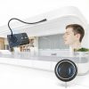 DESHUN Window intercom, Window Speakers, 2 Way Window Counter intercom Microphone, for The Business/Bank/Office/Hospital/Station/Catering-2