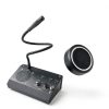 DESHUN Window intercom, Window Speakers, 2 Way Window Counter intercom Microphone, for The Business/Bank/Office/Hospital/Station/Catering-1