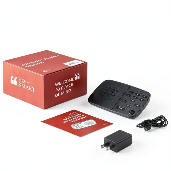 Hosmart Intercoms Wireless for Home UltraSpeak, 2024 Full Duplex Wireless Intercom System for Business, Room to Room Intercom Two Way Real-time Intercom with 1200 Feet Range (3 Stations)-8