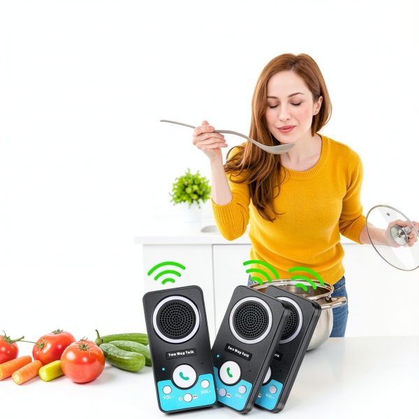 Wireless Intercoms for Home, Hands-Free Full Duplex System by UHAXZ, 3-2