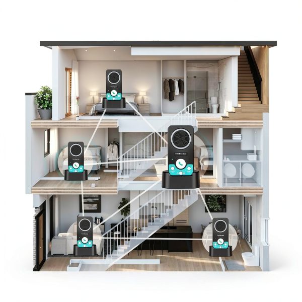 Wireless Intercoms for Home, Hands-Free Full Duplex System by UHAXZ, 3-5