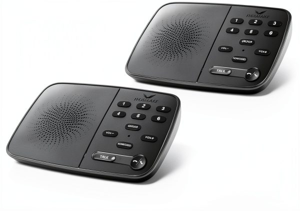 Hosmart Intercoms Wireless for Home UltraSpeak, 2024 Full Duplex Wireless Intercom System for Business, Room to Room Intercom Two Way Real-time Intercom with 1200 Feet Range (3 Stations)-0