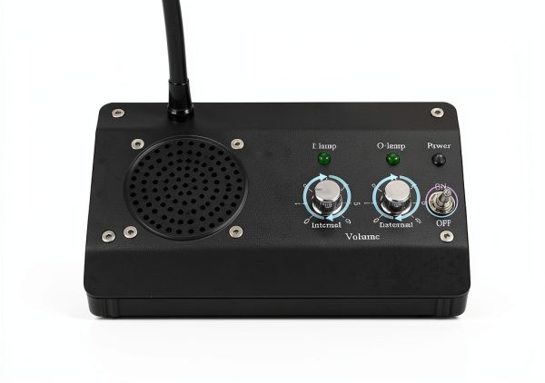 DESHUN Window intercom, Window Speakers, 2 Way Window Counter intercom Microphone, for The Business/Bank/Office/Hospital/Station/Catering-3